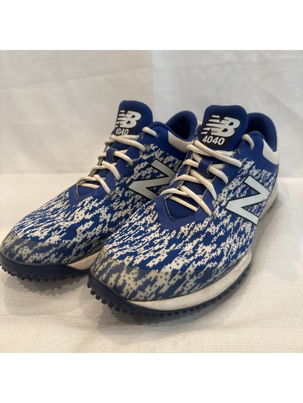 New Balance 4040 Turf Blue Mens Size 12 Mens Baseball Athletic Shoes Year 2020